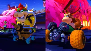 Mario Kart 8 Deluxe NEW DLC Tracks! (Golden Dash Cup & Lucky Cat Cup) Wave 1 (2 Players)