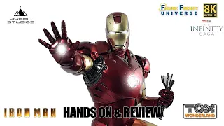 Queen Studios 1:4 Scale Iron Man Mark III Collectibles Statue Hands on & Review