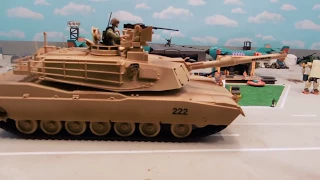 1:18 scale MIA2 BATTLE TANK TOY REVIEW!