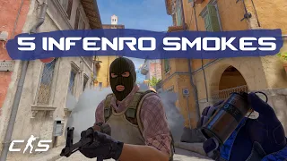 CS2 Inferno - 5 Smokes EVERYONE Should Know!