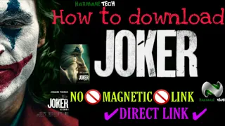 JOKER Full HD movie Download now for free HQ line audio