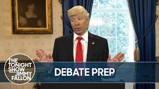 Trump Prepares for His Debate Against Vice President Biden | The Tonight Show