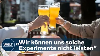 SAARLANDS MODELLVERSUCH: Prof. Timo Ulrichs beobachtet das Experiment sehr kritisch