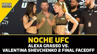 Alexa Grasso vs. Valentina Shevchenko 2 FINAL FACEOFF | Noche UFC | MMA Fighting