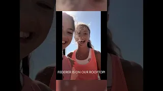 Roger Federer Surprising Two Girls During Lockdown