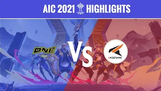 Highlights: ONE Team Esports vs UndeRank | AIC 2021 Group Stage Day 4