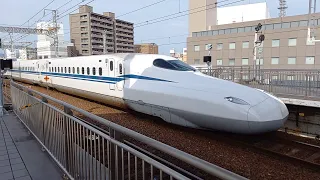 【のぞみ号】山陽新幹線 N700S 岡山駅入線シーン