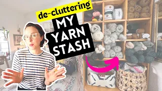 DE-CLUTTERING MY YARN STASH! 🧶🧶