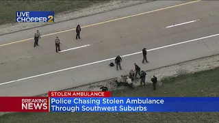 Police apprehend person who stole ambulance and drove for miles down I-55