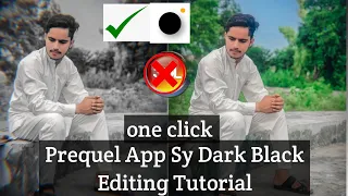 Prequel App Black Photo Editing||Just One Click Glitch Effect||Tech Usama Mughal#tutorial #editing