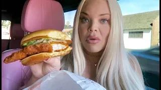 TRYING BURGER KING'S NEW SPICY CRISPY CHICKEN SANDWICH!