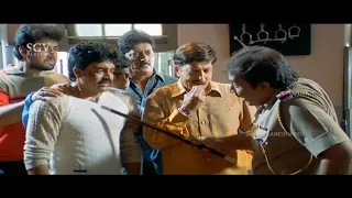 Dr.Vishnuvardhan Comes To Release His Brother from Jail | Aniruddh | Jyeshta Kannada Movie Scenes