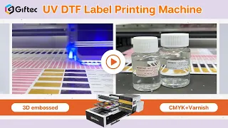 Personalized Sticker Printing Crystal Paste Labels Varnish Printer UV DTF Printer For Any Logo