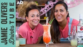 Miami Vice | Frozen Piña Colada & Strawberry Daiquiri Cocktail | May & Shev