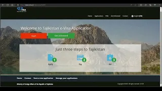 How To Apply Tajikistan Tourist Visa eVisa Online Step By Step Full Information