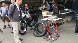 Ardingly Yard & Barn Motorcycle Autojumble: Moto Guzzi  BSA Yamaha Kawasaki & Suzuki Film 6 of 14