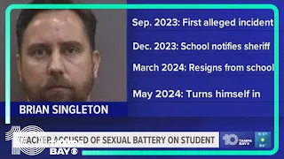 Former art teacher accused of sexual battery on student