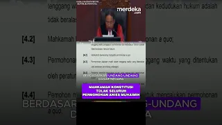 Putusan MK Tolak Seluruh Permohonan Anies Muhaimin Pilpres 2024, 3 Hakim Beda Pendapat