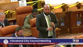 Cleveland City Council Meeting,  March 25, 2024