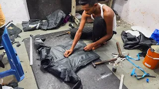 Process of Making Hand Made Sheepskin Leather Jacket | Turning Sheepskin into a Leather Jacket.