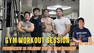 WORKOUT SESSION WITH TEAM KALINGAP | PALAWAN PREPARATION | GYM VLOG