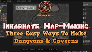 Three Easy Ways To Make Dungeons & Caverns - Inkarnate Mapmaking Tutorial