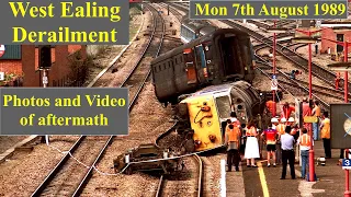 Trains in the 1980s - West Ealing Station derailment - Monday 7th August 1989