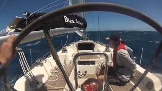 Rolex Sydney to Hobart 2013 Black Adder Before Bass Straight 28/12/2013