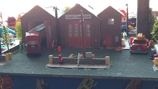 County fire station diorama model review