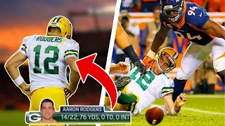 That time NO FLY ZONE held Aaron Rodgers to 77 yards…