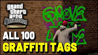 Grand Theft Auto San Andreas Definitive Edition All GRAFFITI TAG Locations