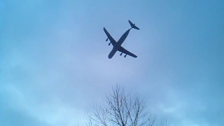 C-5 Galaxy AFC Championship New England Patriots Flyover