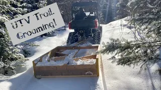 Trail Groomer Gets Out on the Trails! Here's a Look at Our DIY UTV Trail Groomer.