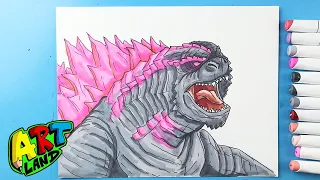 How to Draw Godzilla Roar | Godzilla x Kong