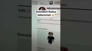 Kostenlose Robux bekommen 😳 #shorts #roblox #robux #gratis