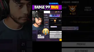 Badge 99 भाई ke full map custom में ye kya हो gaya🤩#short