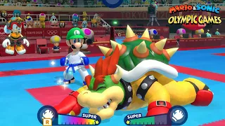 Mario & Sonic At The Olympic Games Tokyo 2020 Event Karate Bowser Dr Eggman Blaze Silver Sonic Luigi