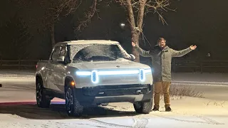 New Rivian Snow Mode Review! An OTA Software Update Enhances Slippery Road Safety