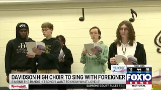 Davidson High School choir gets once in a lifetime opportunity to perform with Foreigner