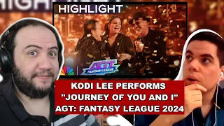 Kodi Lee "Journey of You and I" | Semi-Finals | AGT: Fantasy League 2024 - TEACHER PAUL REACTS