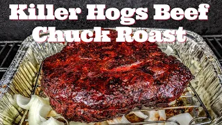 Smoked Chuck Roast Recipe in the Masterbuilt Gravity 1050 | Killer Hogs | Uncle Steve Shake