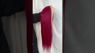 Burgundy with Blonde Highlights
