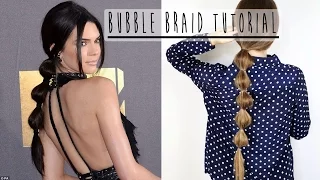 Bubble Braid Tutorial - Kendall Jenner inspired hair tutorial