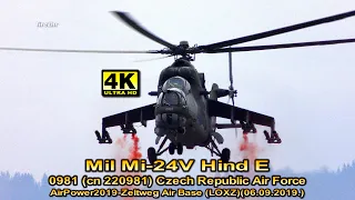 [4K] Mil Mi-24V Hind E (Czech Republic Air Force)-Zeltweg Air Base (LOXZ)(06.09.2019.)AirPower2019