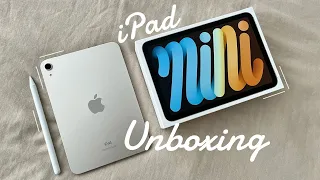 iPad mini 6 (starlight) unboxing + accessories | aesthetic & chill