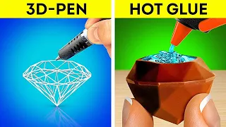 3D PEN vs HOT GLUE | Which Works Better? HACKS vs GADGETS | Amazing TikTok DIYs and Hacks