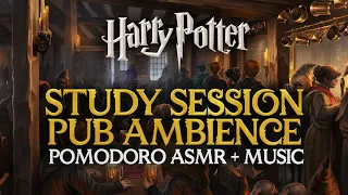 2h Study Session: THE THREE BROOMSTICKS 🍺🎧 Harry Potter Pomodoro Hogwarts Timer ASMR