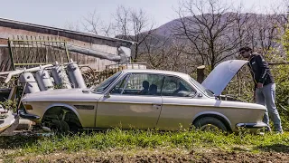 BMW 3.0 CSI: A rare autobahn Queen E9 abandoned in Italy - Davide Cironi (SUBS)