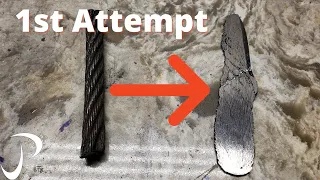 First Time Forging Cable Damascus