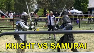 KATANA VS LONGSWORD! Samurai vs knight! ACW NATIONALS 2021 Tournament Battle!